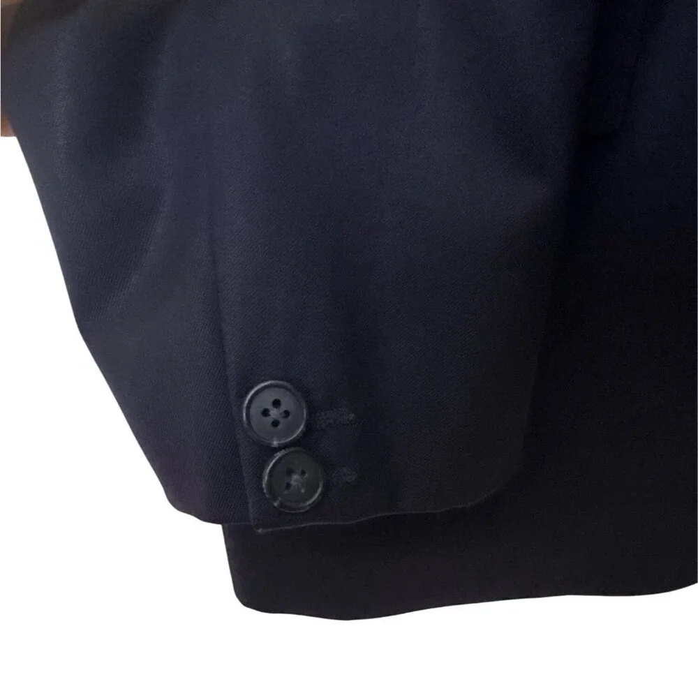 IKKS Pure Edition Mens Navy Blazer Jacket Size 54 100% Polyester